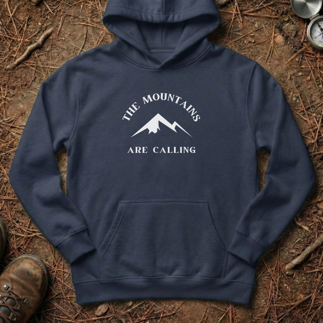 The Mountains Are Calling Minimalist Hoodie