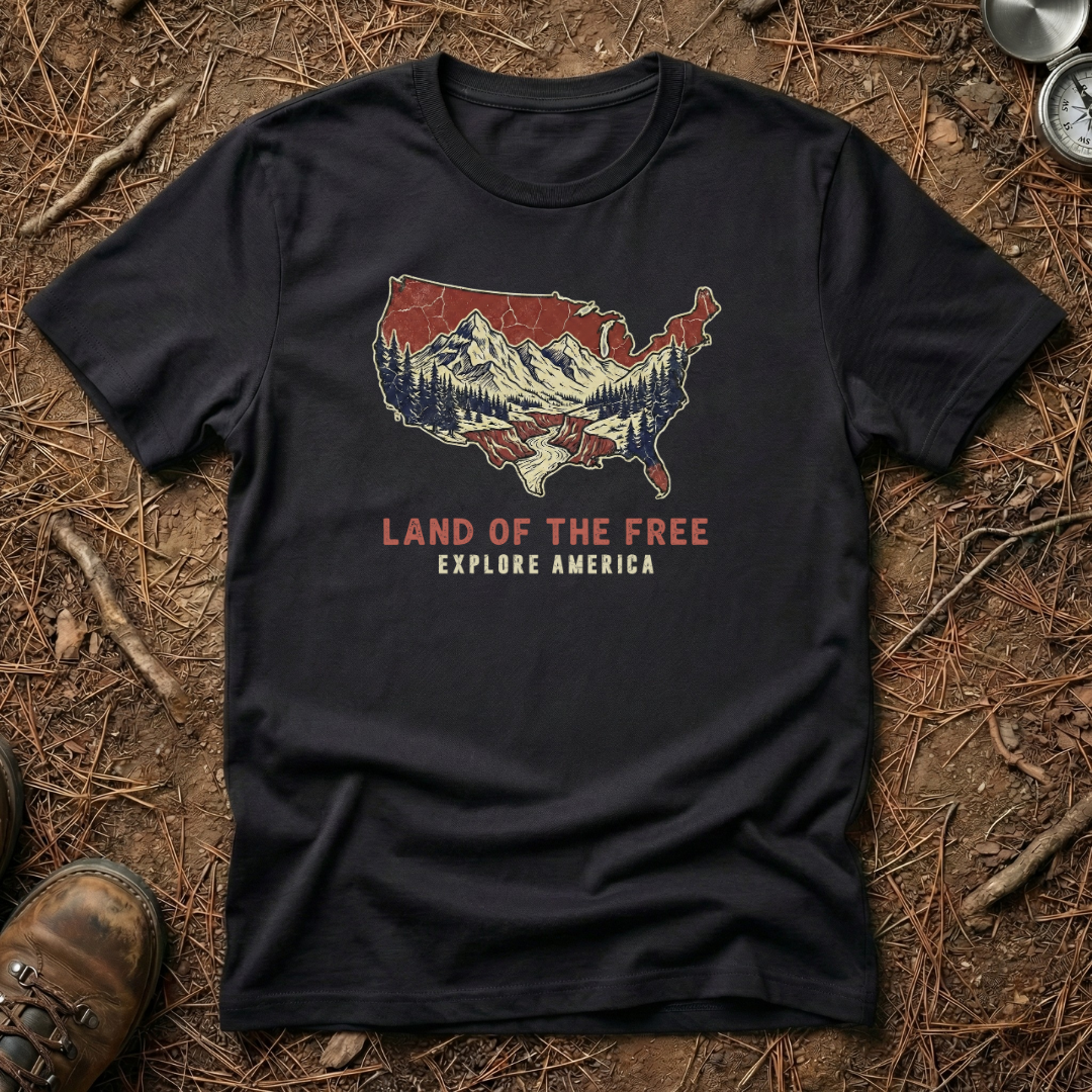 Land of the Free, Explore America T-Shirt