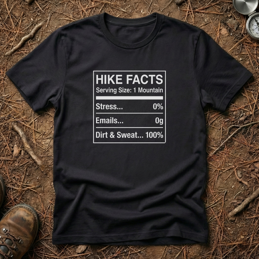 Hike Facts Nutritional Chart T-Shirt