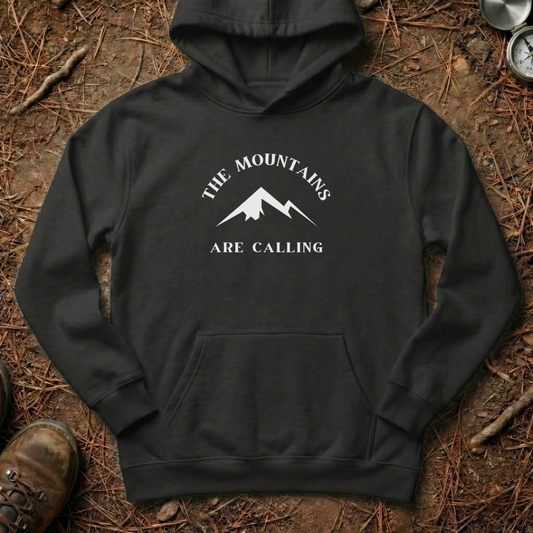 The Mountains Are Calling Minimalist Hoodie