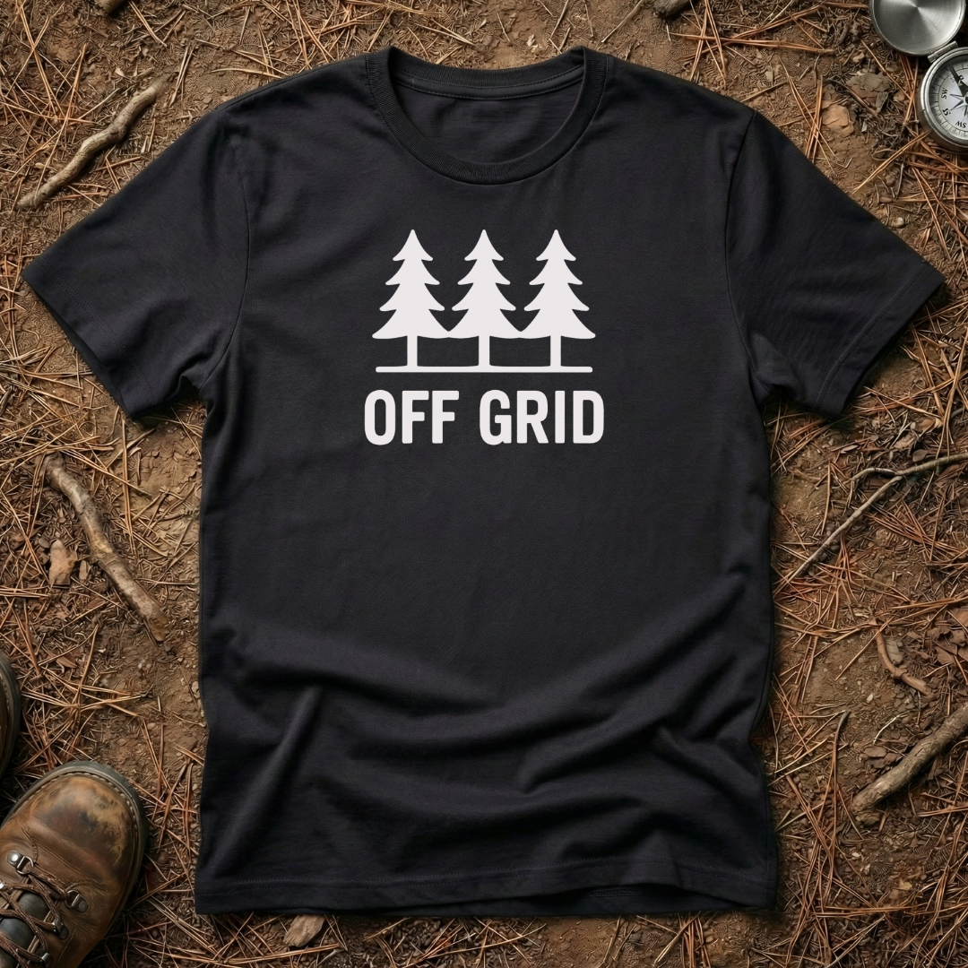 Vintage Minimalist Off Grid Pine Trio Tee