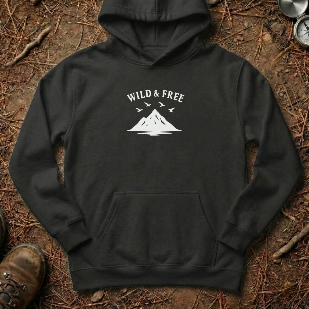 Wild & Free Mountain Silhouette Hoodie