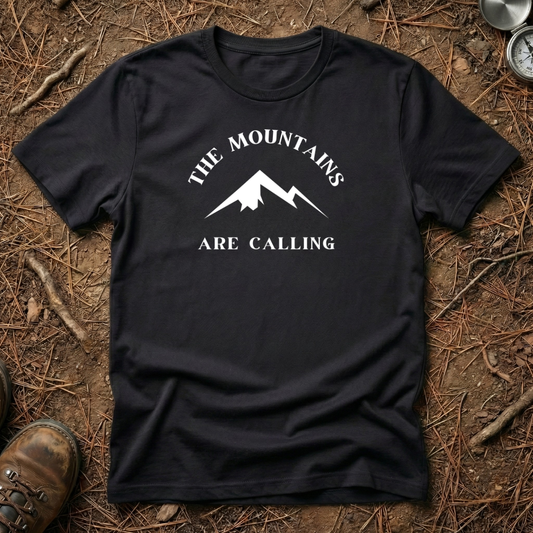 The Mountains Are Calling Minimalist Tee