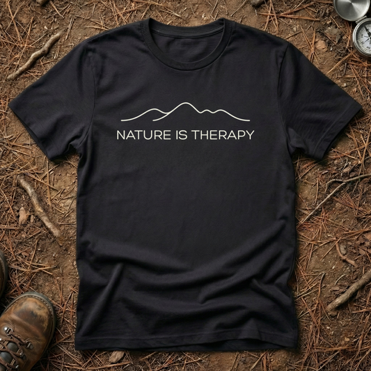 Nature Is Therapy Minimalist T-Shirt