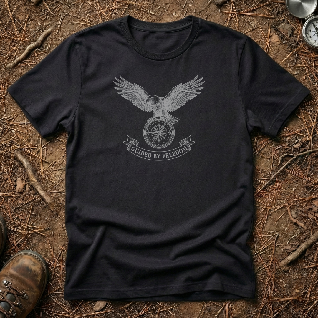Eagle & Compass Guided by Freedom T-Shirt