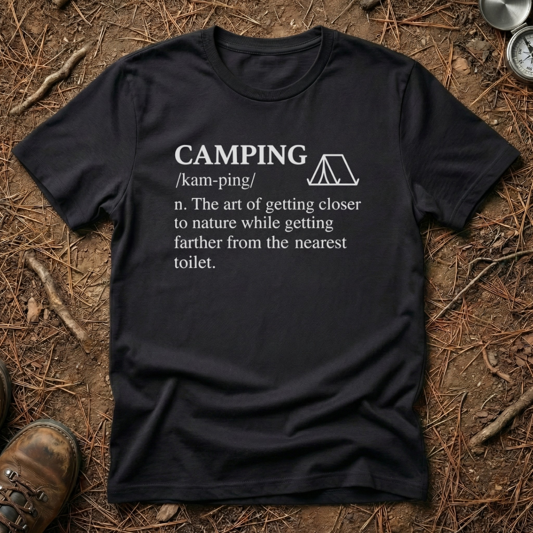 Camping Definition Minimalist T-Shirt