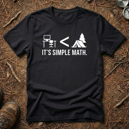 Nature > Office. It's Simple Math T-Shirt