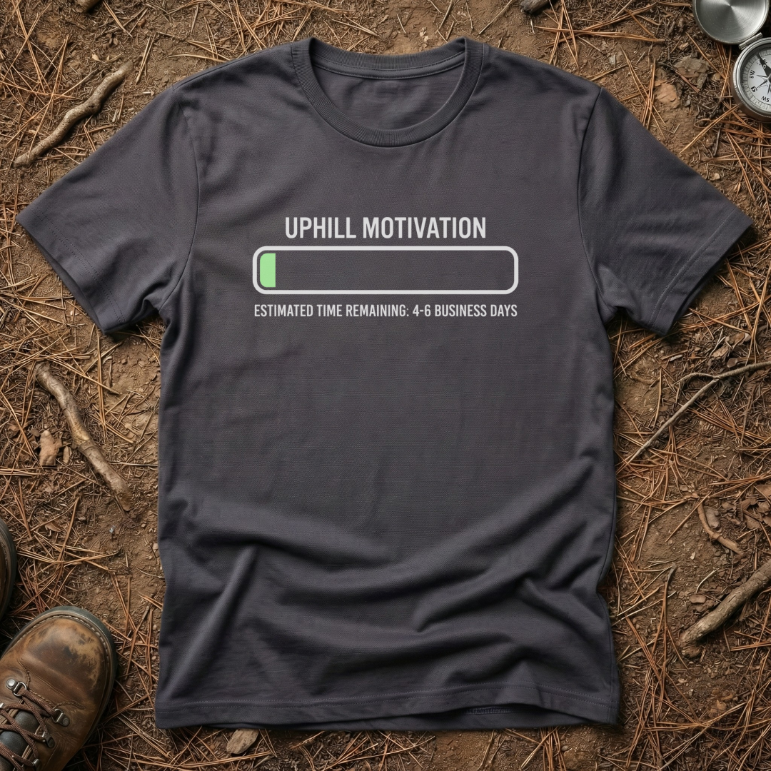 Uphill Motivation Progress Bar T-Shirt