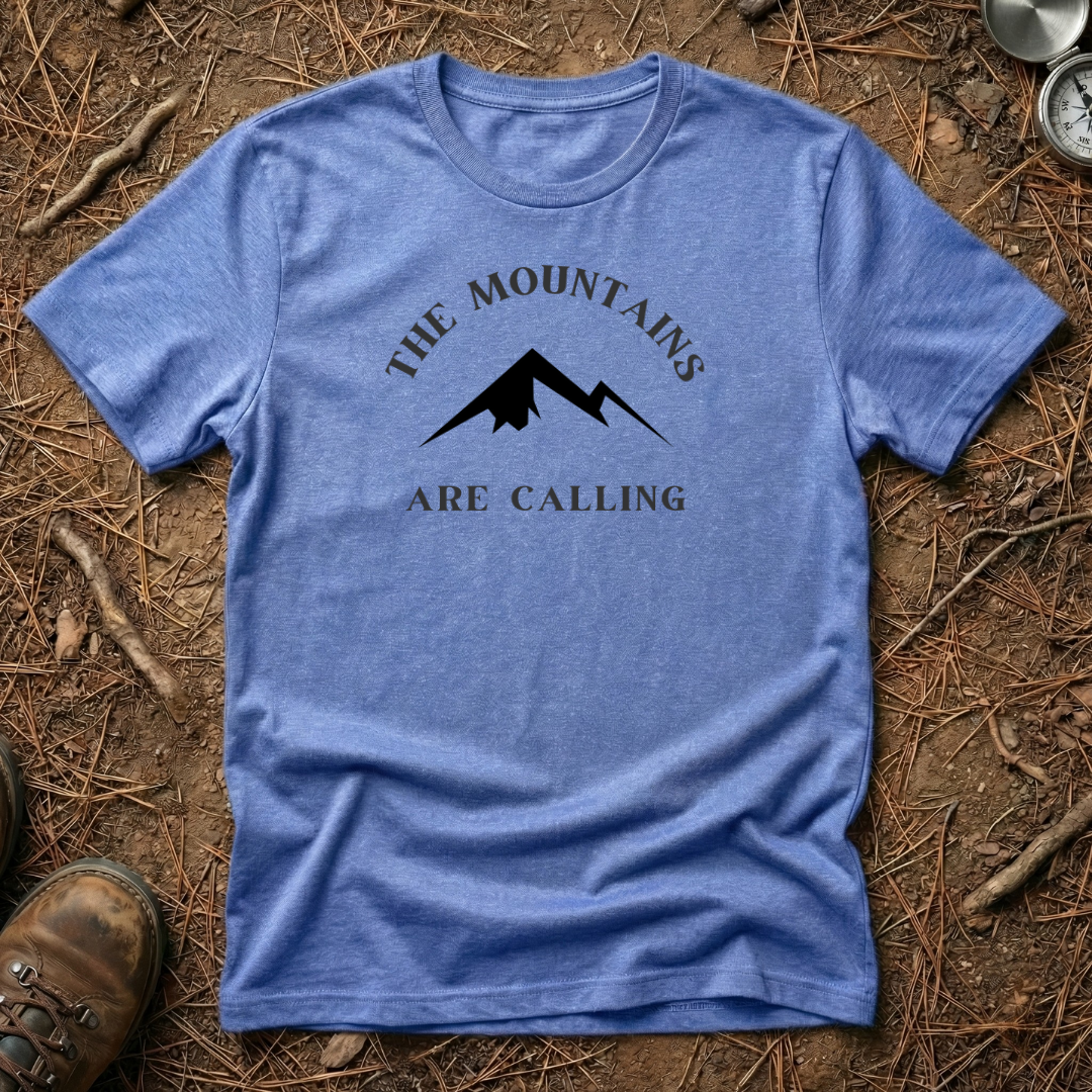 The Mountains Are Calling Minimalist Tee
