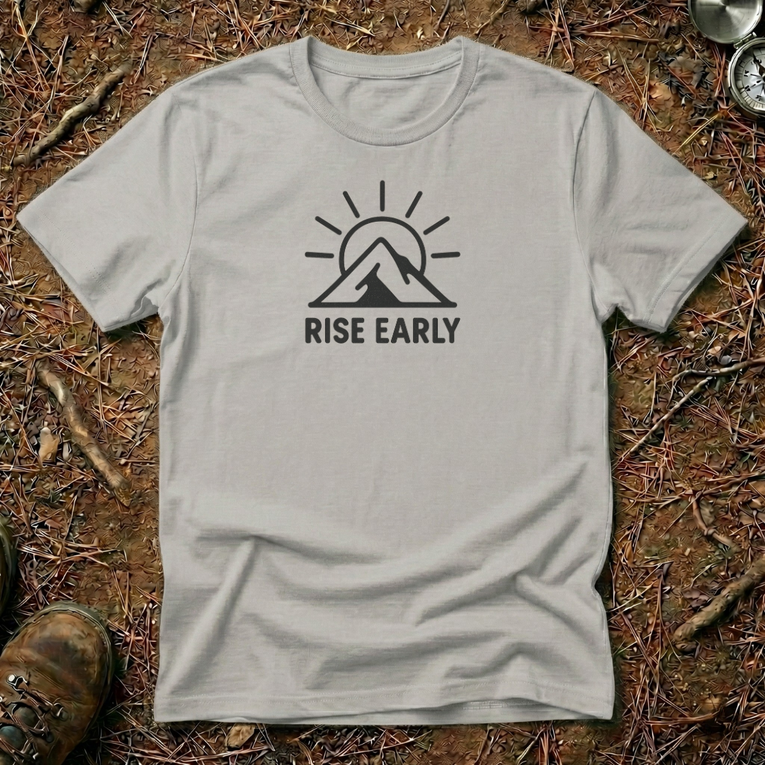 Rise Early Retro Mountain Sunrise Tee