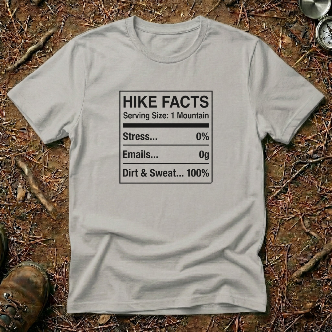 Hike Facts Nutritional Chart T-Shirt