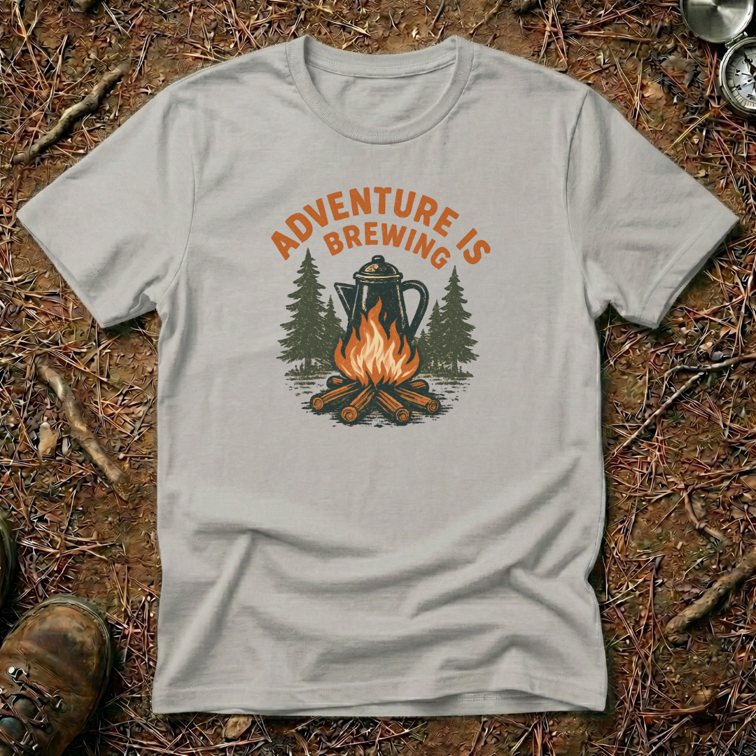 Vintage Adventure Is Brewing Campfire Tee