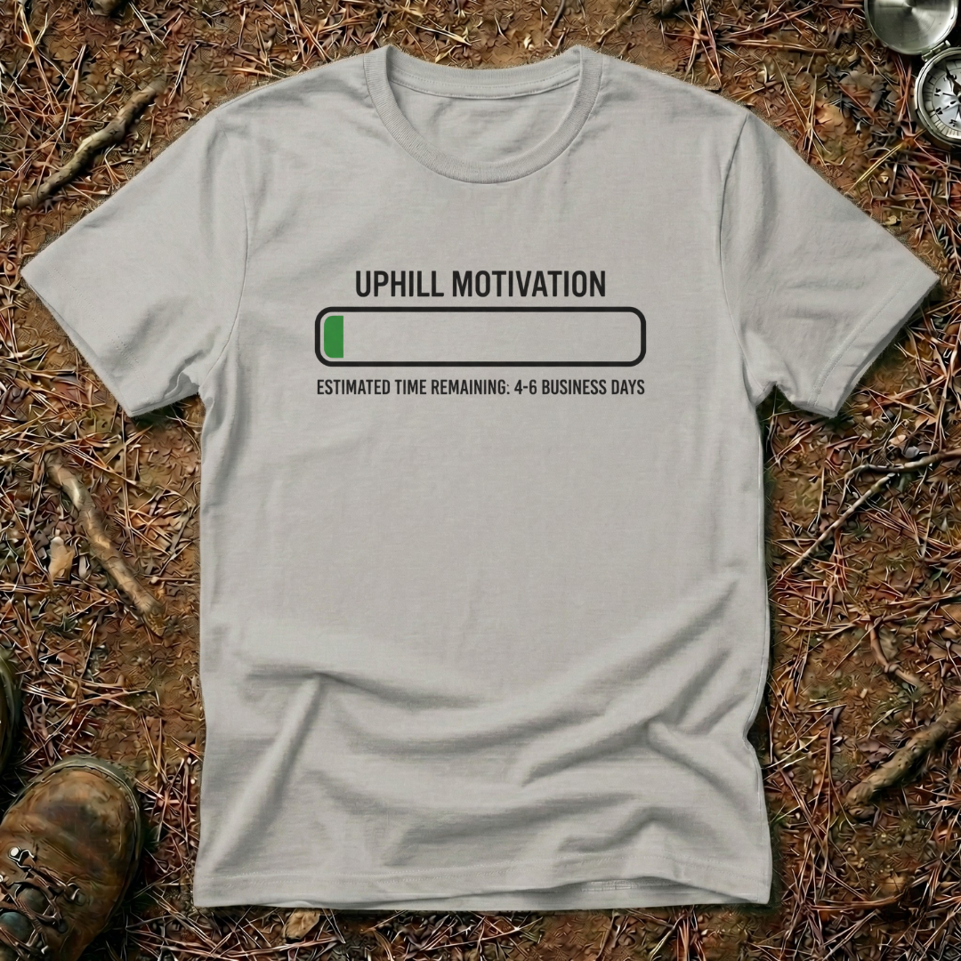 Uphill Motivation Progress Bar T-Shirt