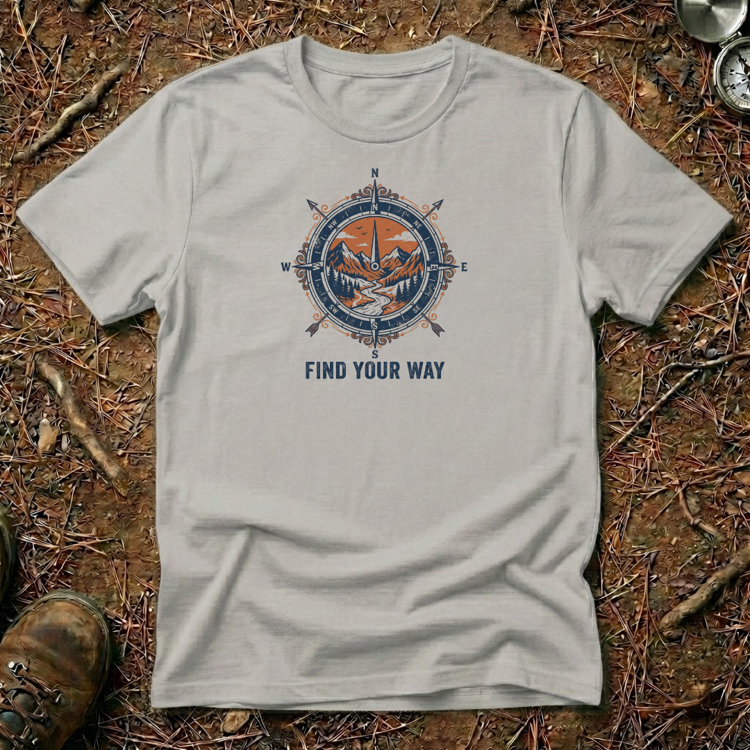 Find Your Way Retro Compass T-Shirt
