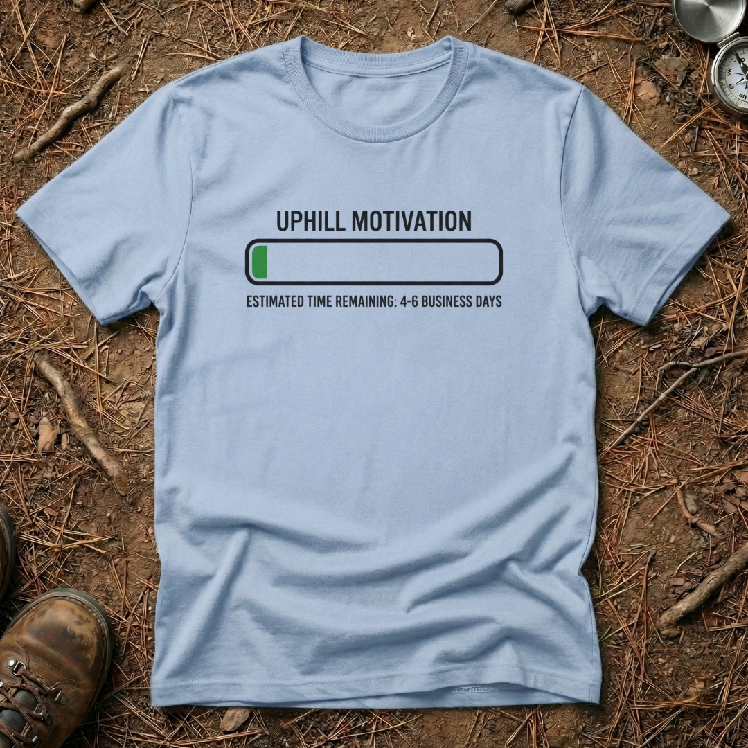 Uphill Motivation Progress Bar T-Shirt