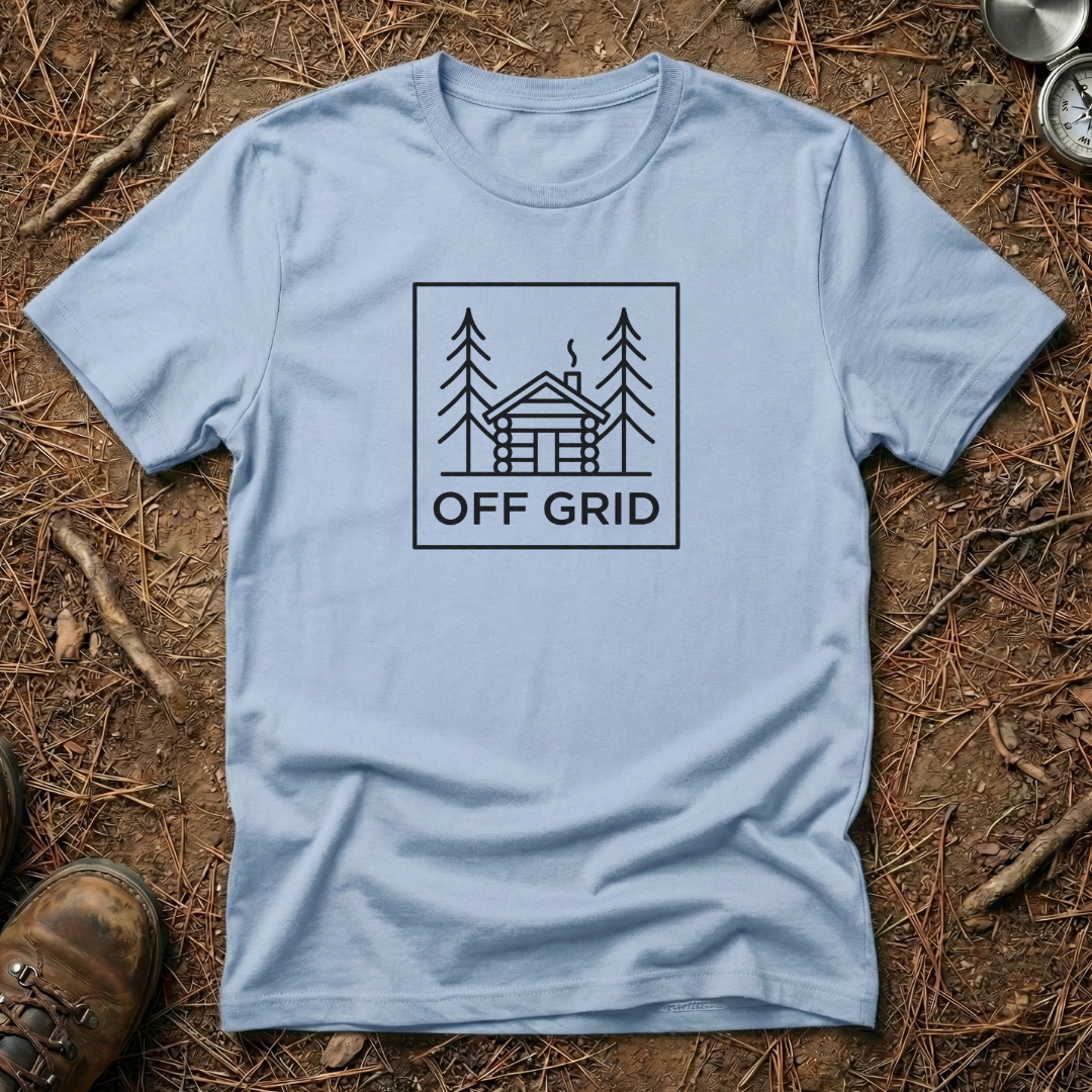 Off Grid Cabin In The Woods T-Shirt