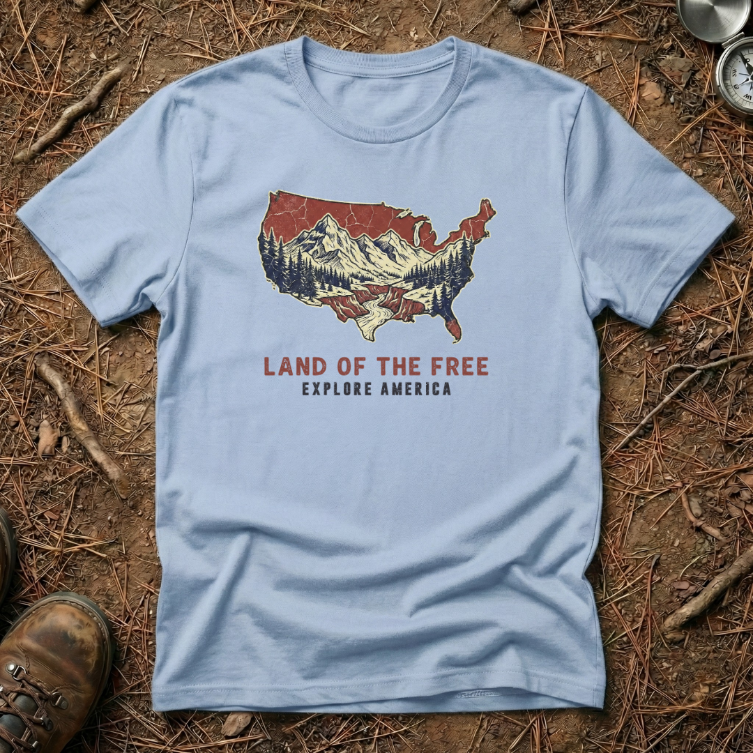 Land of the Free, Explore America T-Shirt