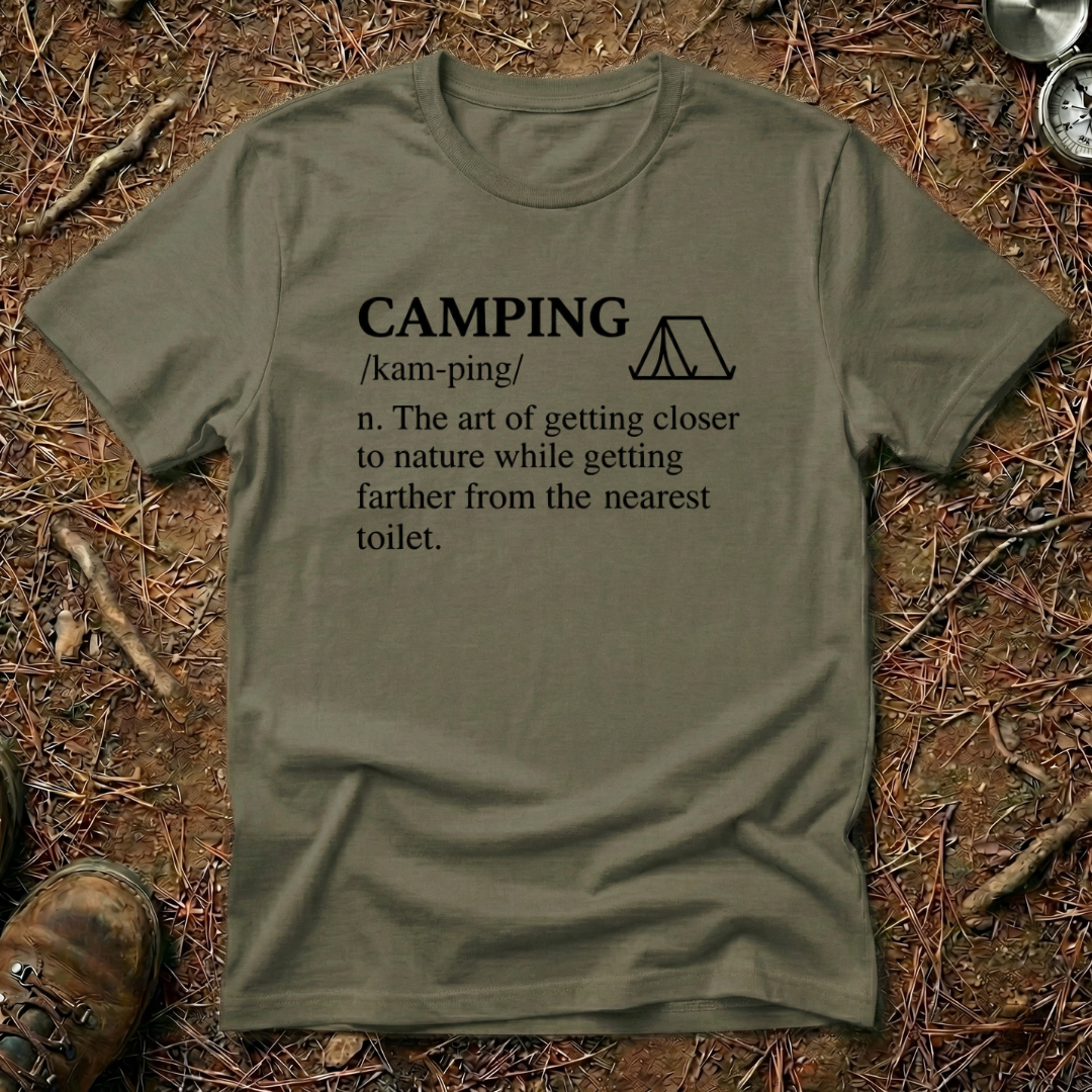 Camping Definition Minimalist T-Shirt