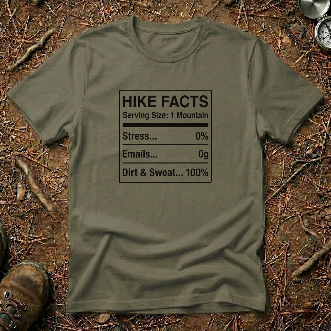 Hike Facts Nutritional Chart T-Shirt