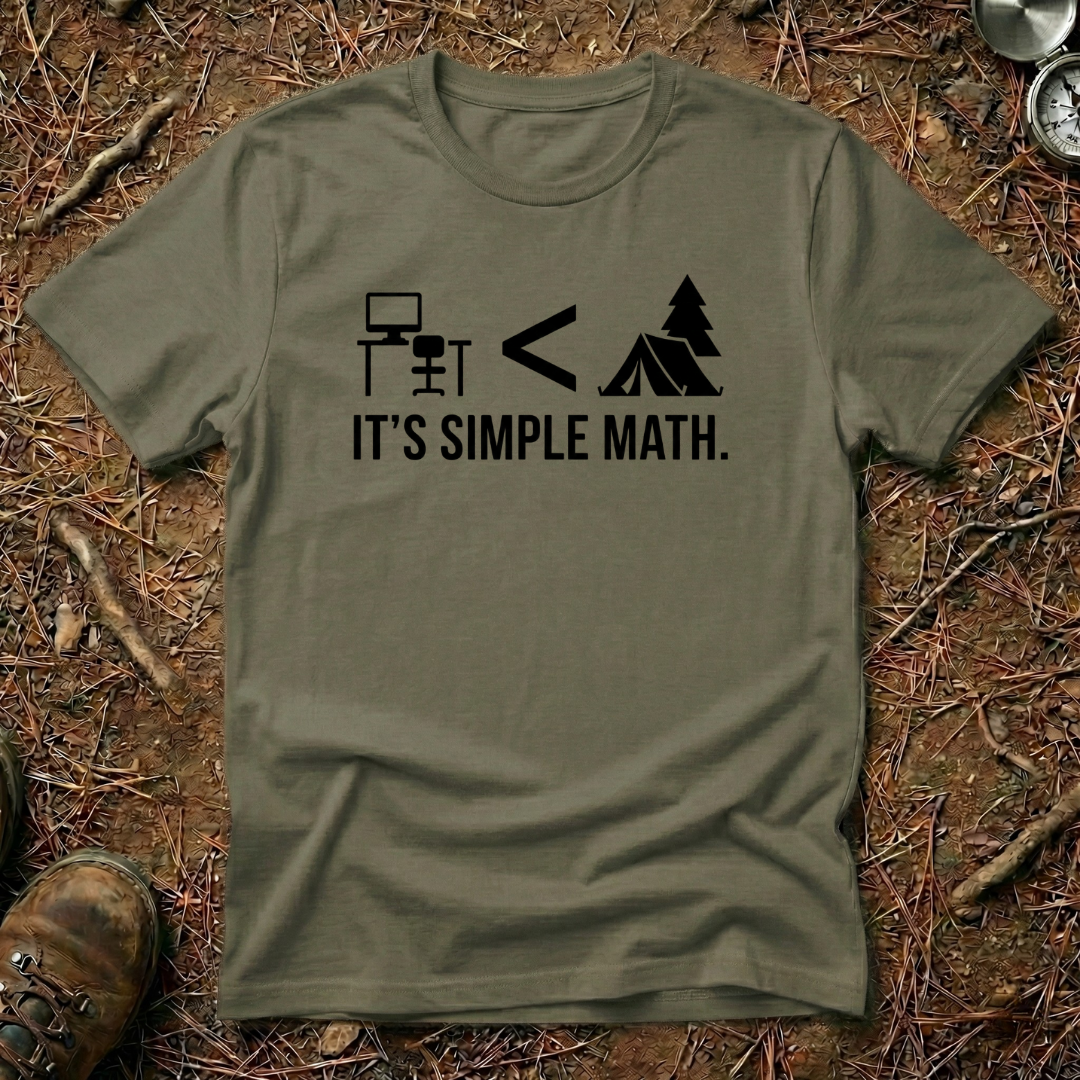Nature > Office. It's Simple Math T-Shirt