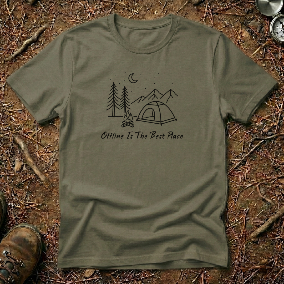 Offline Is The Best Place Minimalist T-Shirt
