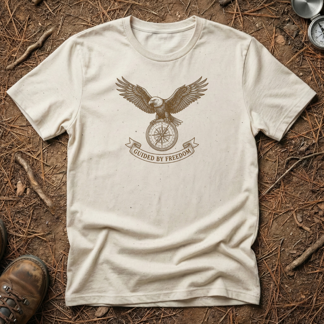Eagle & Compass Guided by Freedom T-Shirt