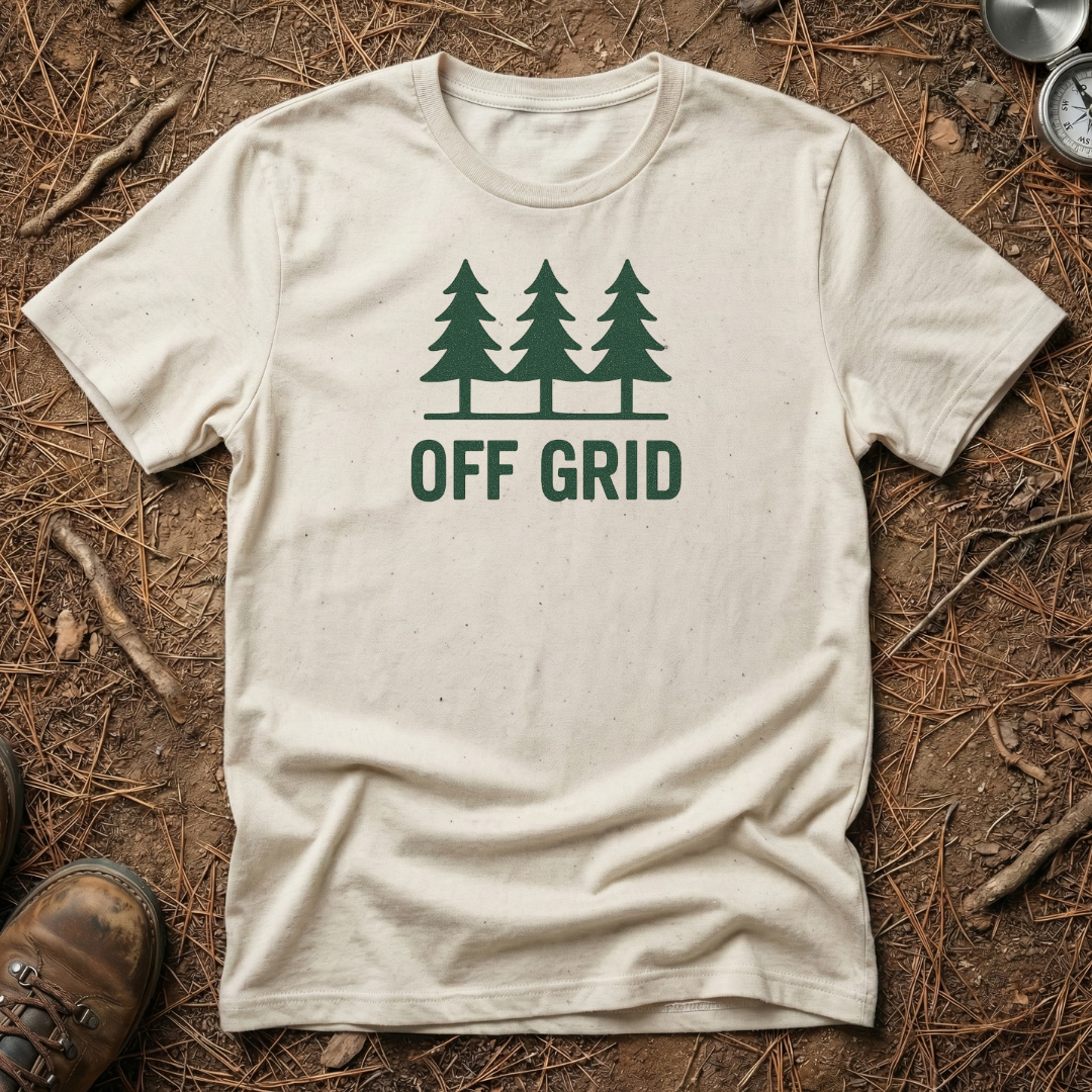 Vintage Minimalist Off Grid Pine Trio Tee