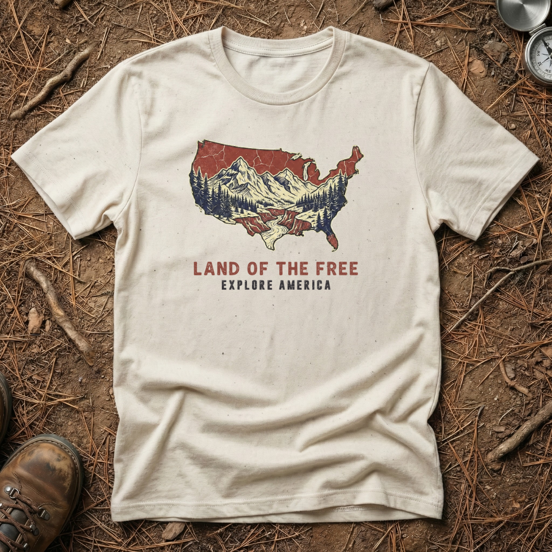 Land of the Free, Explore America T-Shirt