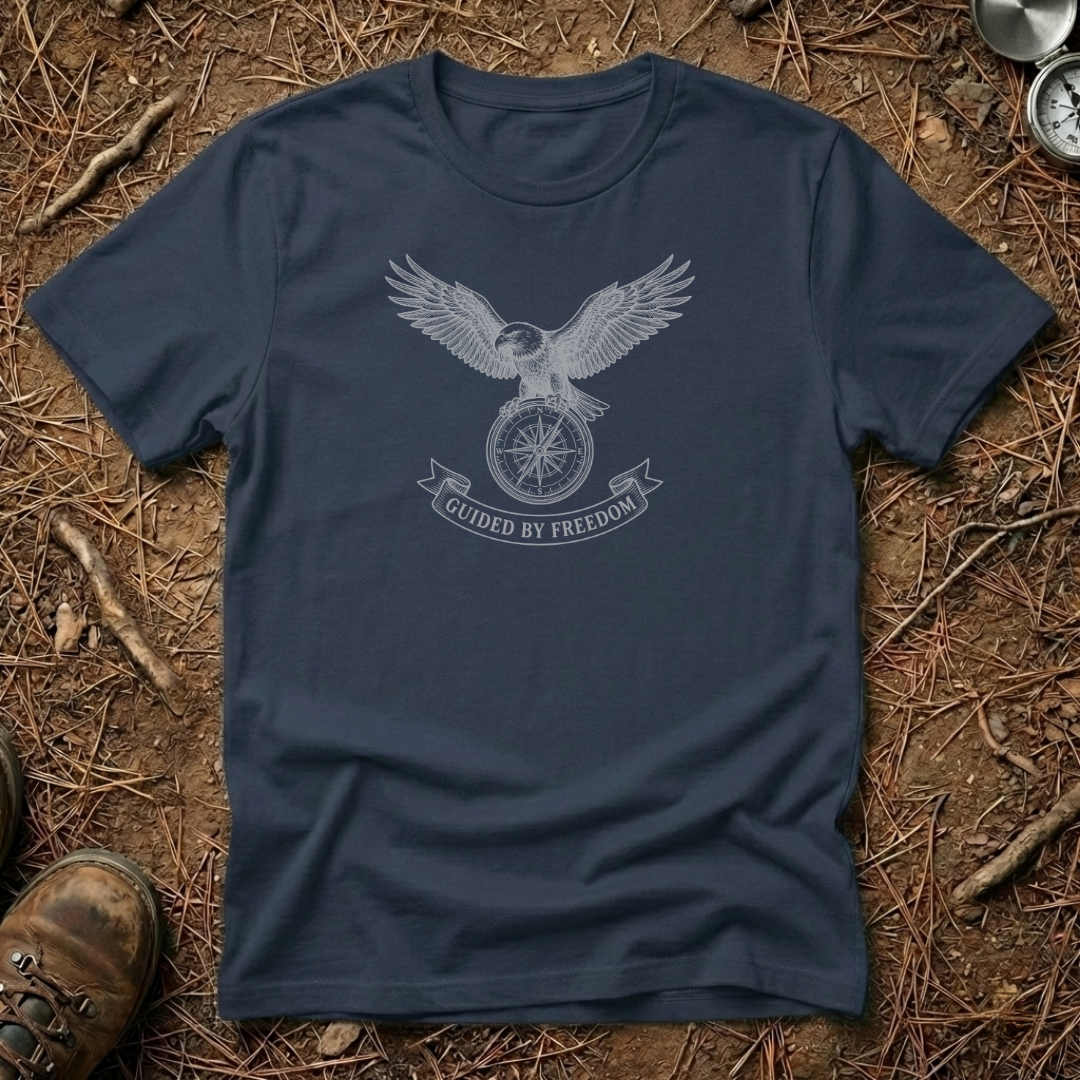 Eagle & Compass Guided by Freedom T-Shirt