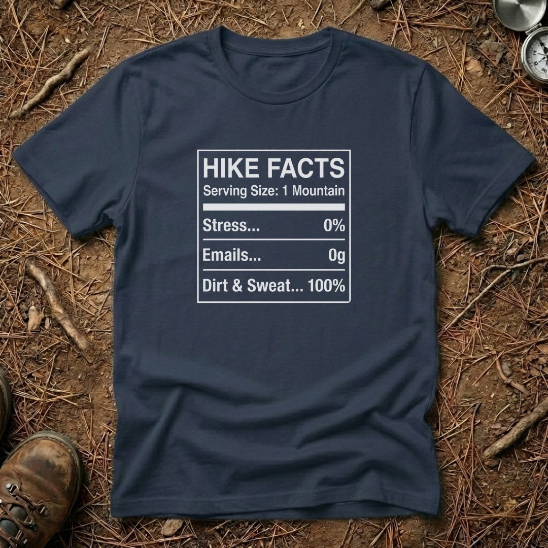 Hike Facts Nutritional Chart T-Shirt
