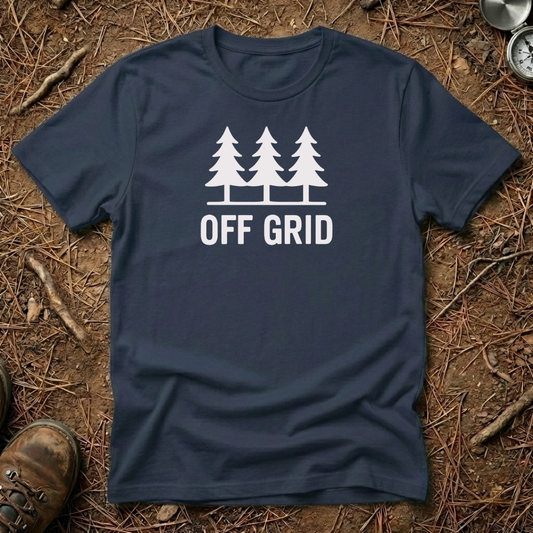Vintage Minimalist Off Grid Pine Trio Tee