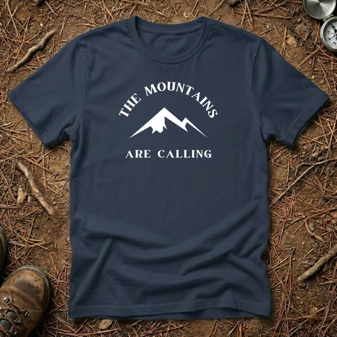 The Mountains Are Calling Minimalist Tee