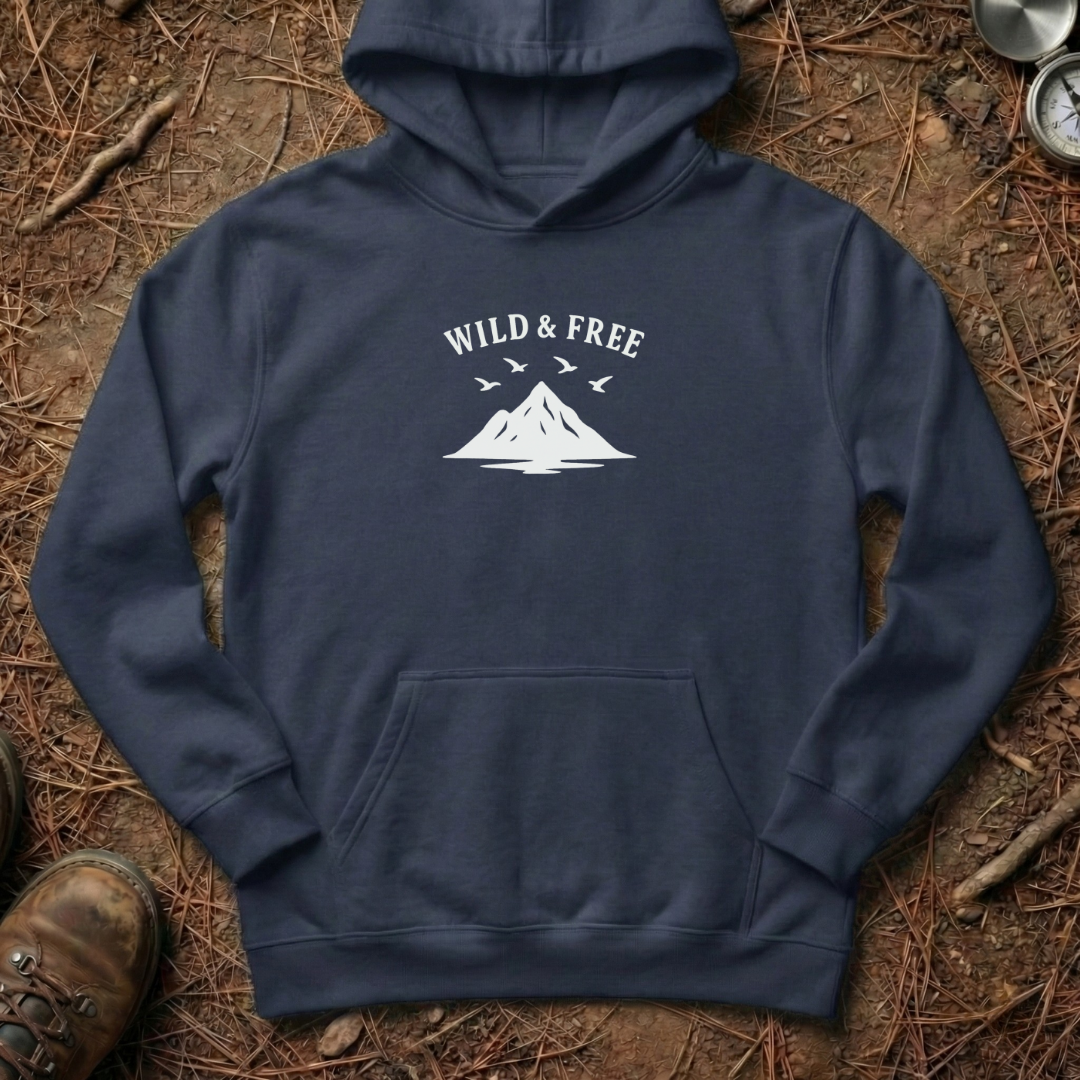 Wild & Free Mountain Silhouette Hoodie