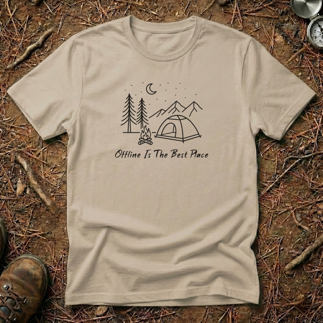 Offline Is The Best Place Minimalist T-Shirt