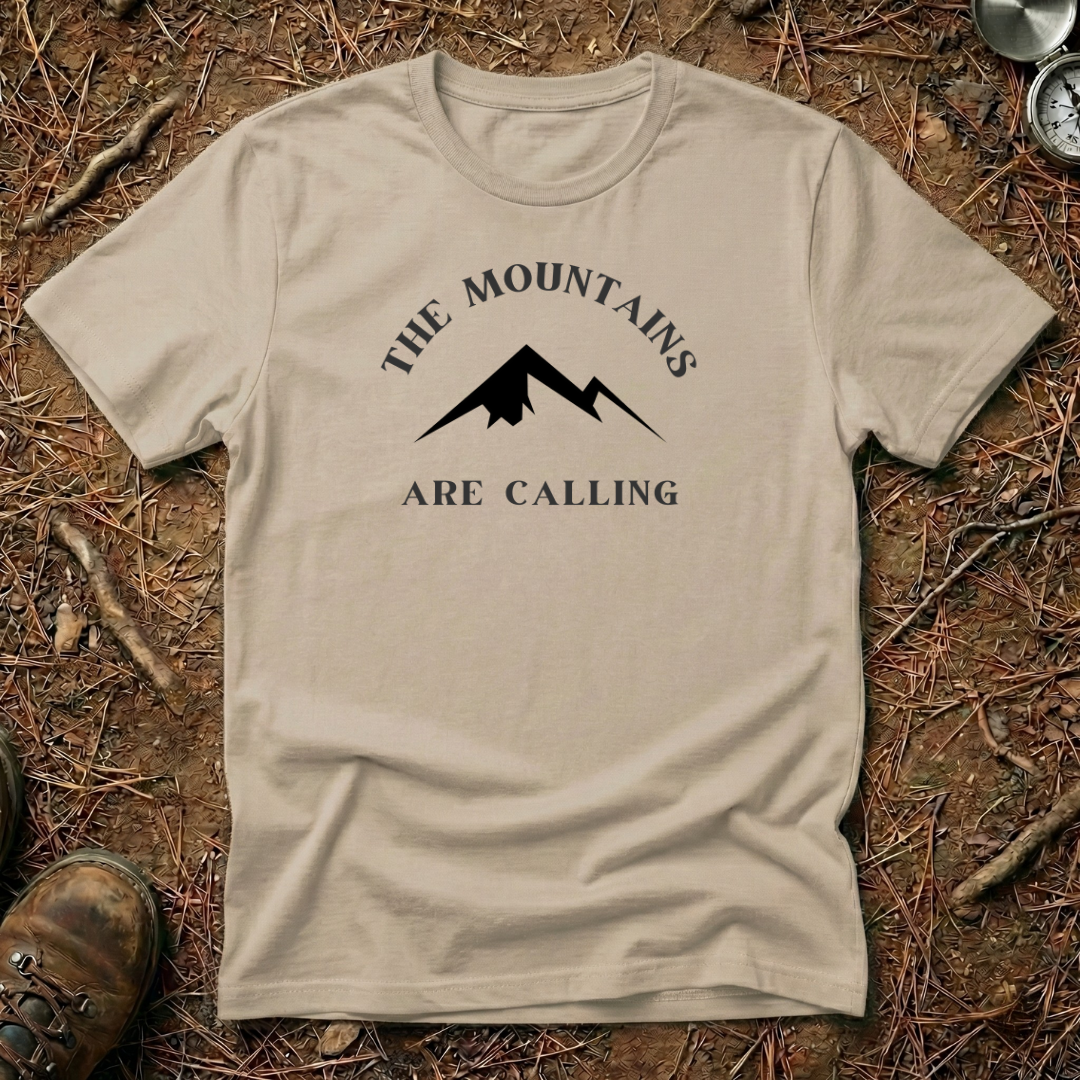 The Mountains Are Calling Minimalist Tee