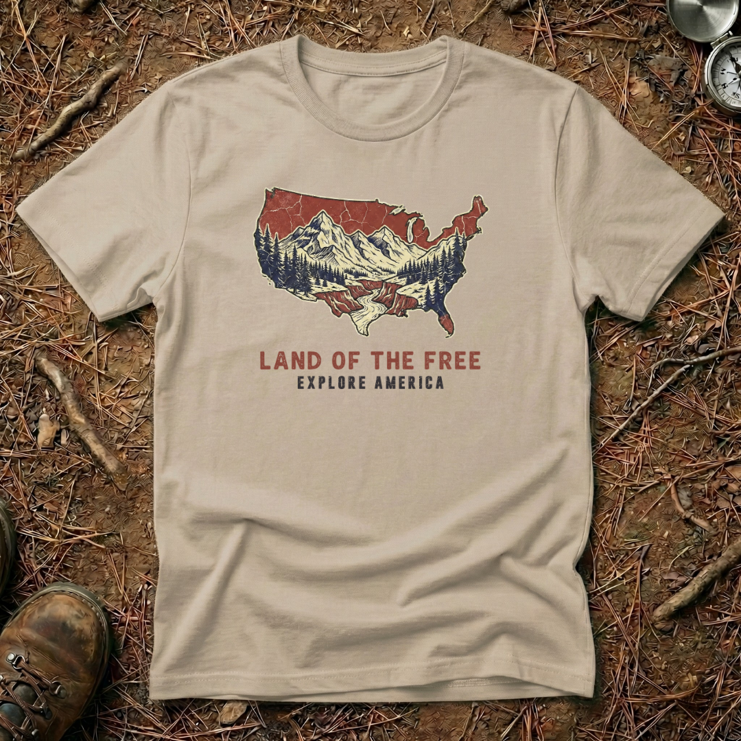 Land of the Free, Explore America T-Shirt