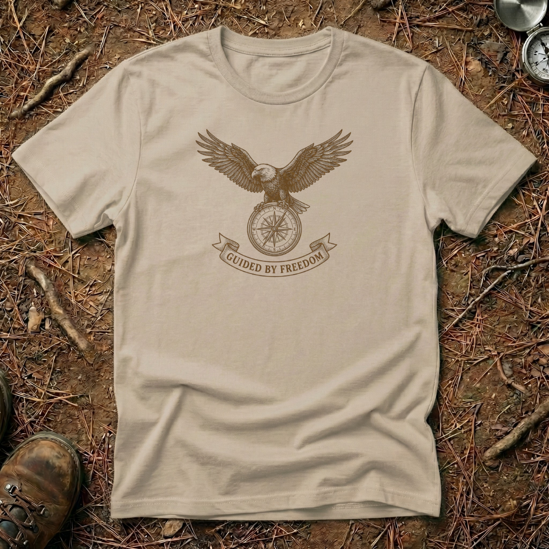 Eagle & Compass Guided by Freedom T-Shirt