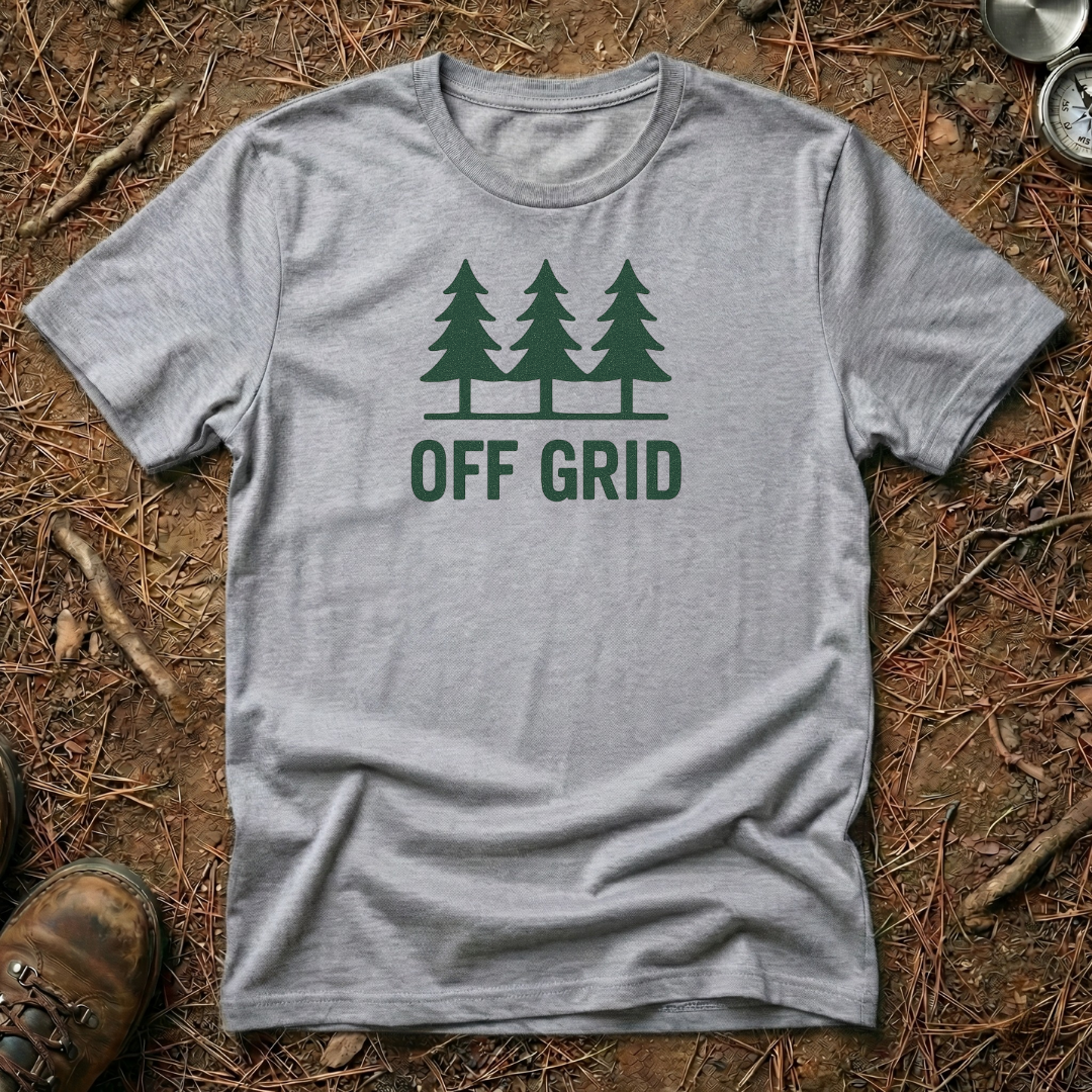 Vintage Minimalist Off Grid Pine Trio Tee