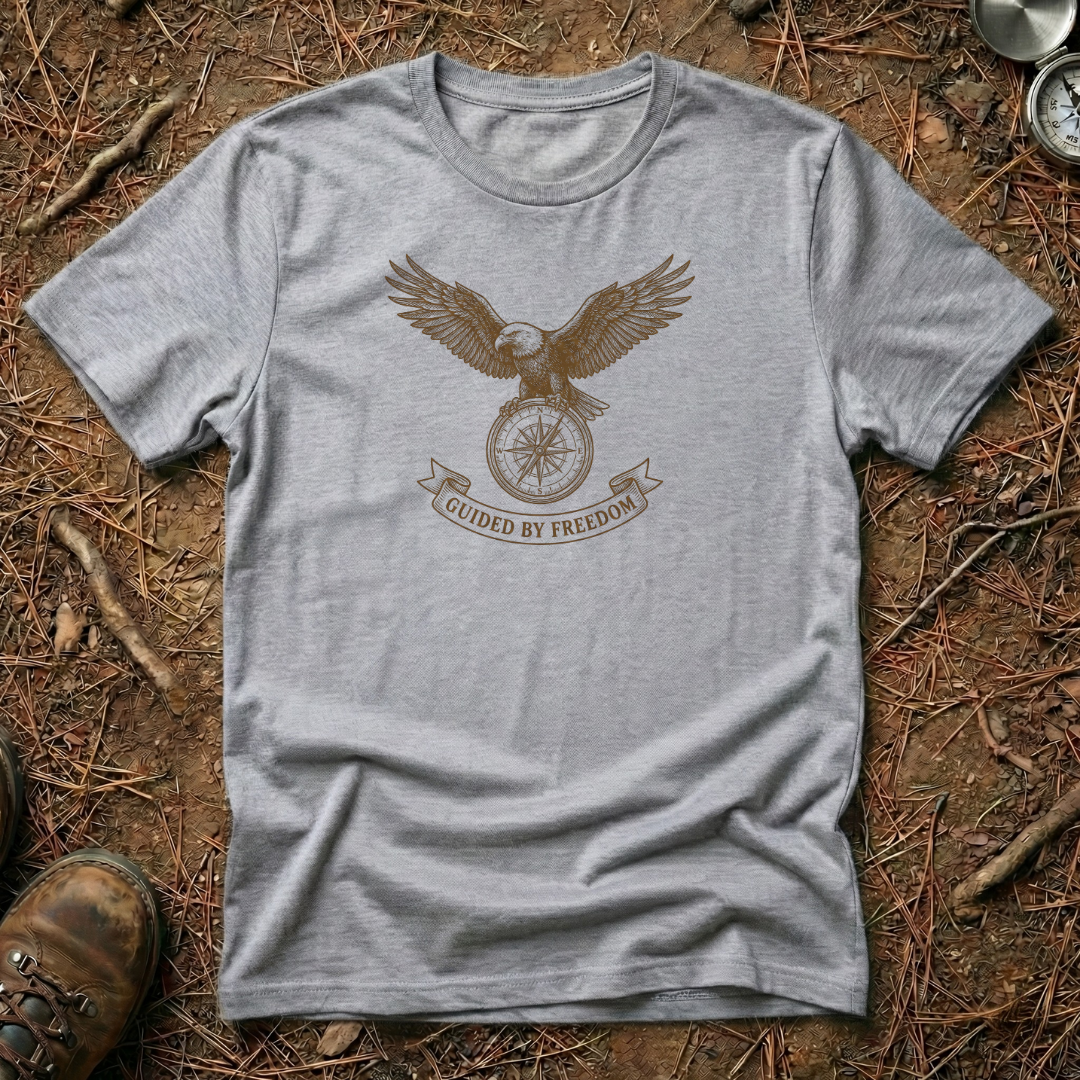 Eagle & Compass Guided by Freedom T-Shirt
