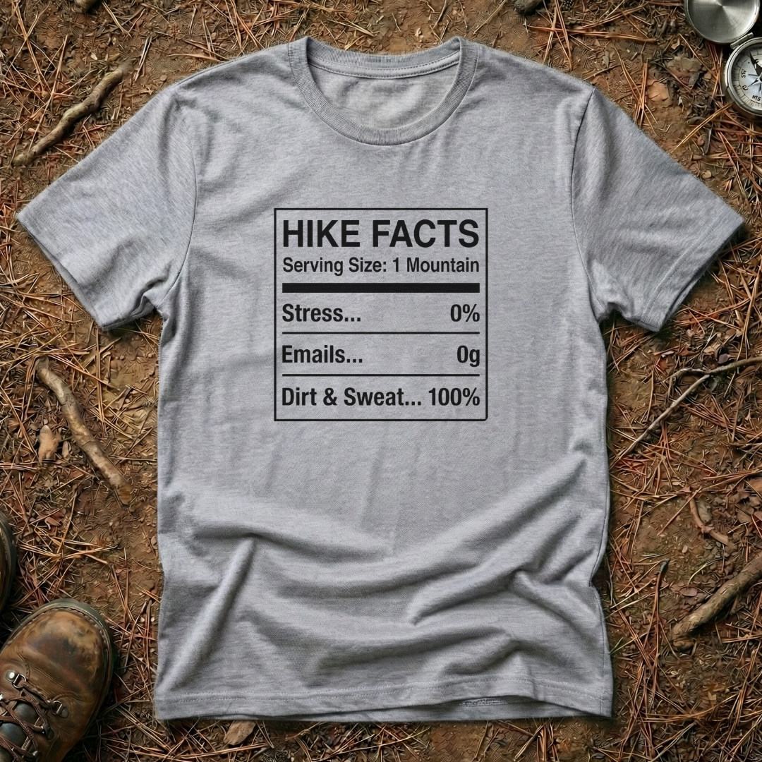 Hike Facts Nutritional Chart T-Shirt