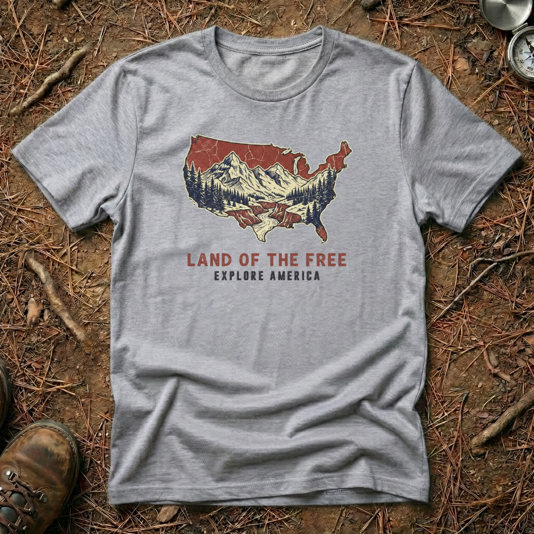 Land of the Free, Explore America T-Shirt