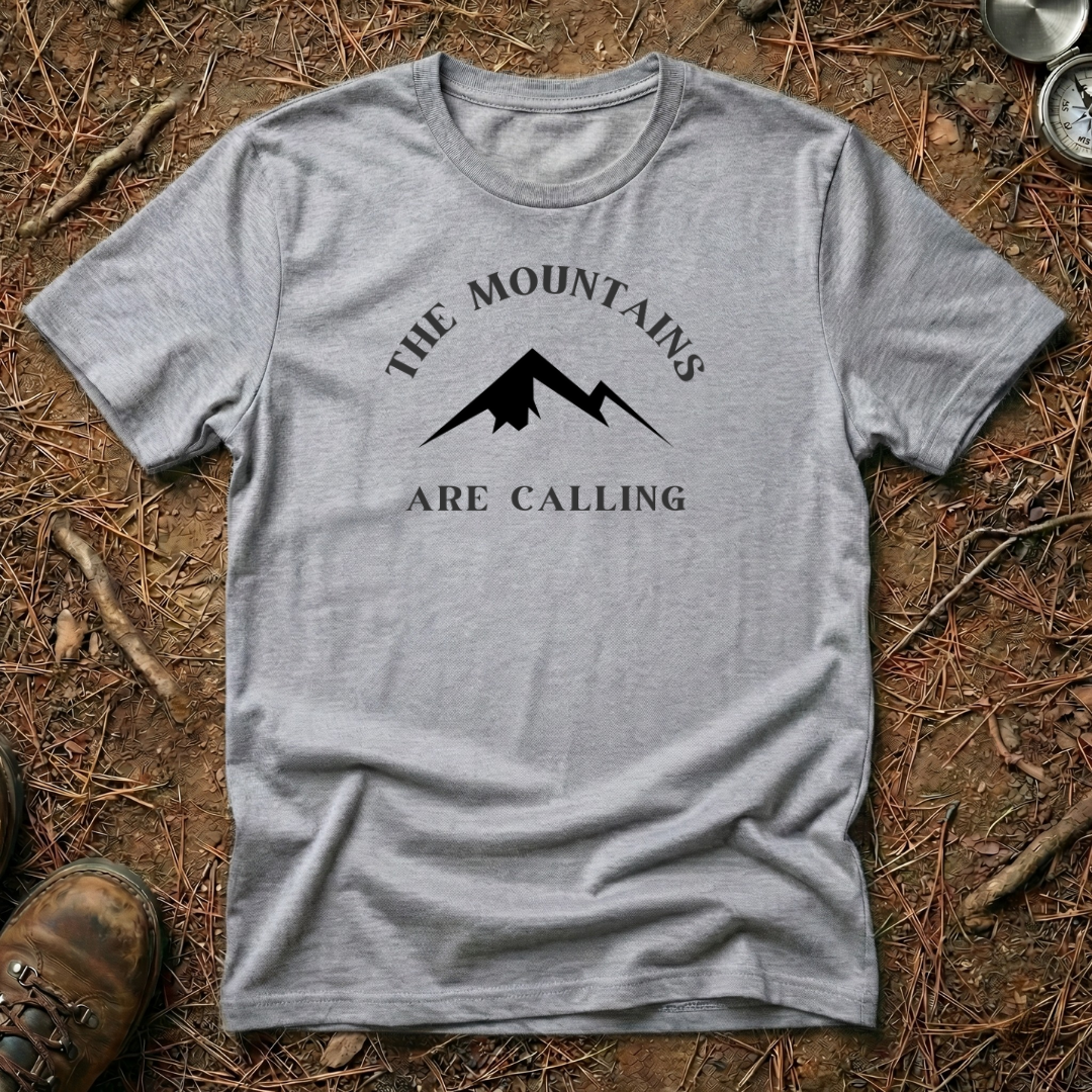 The Mountains Are Calling Minimalist Tee