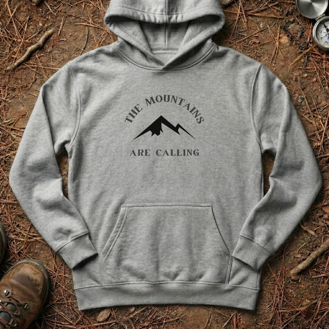 The Mountains Are Calling Minimalist Hoodie