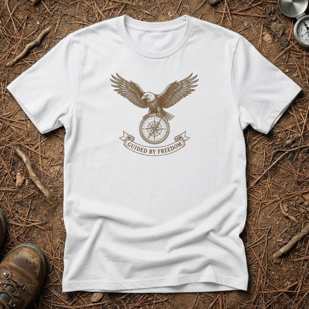 Eagle & Compass Guided by Freedom T-Shirt
