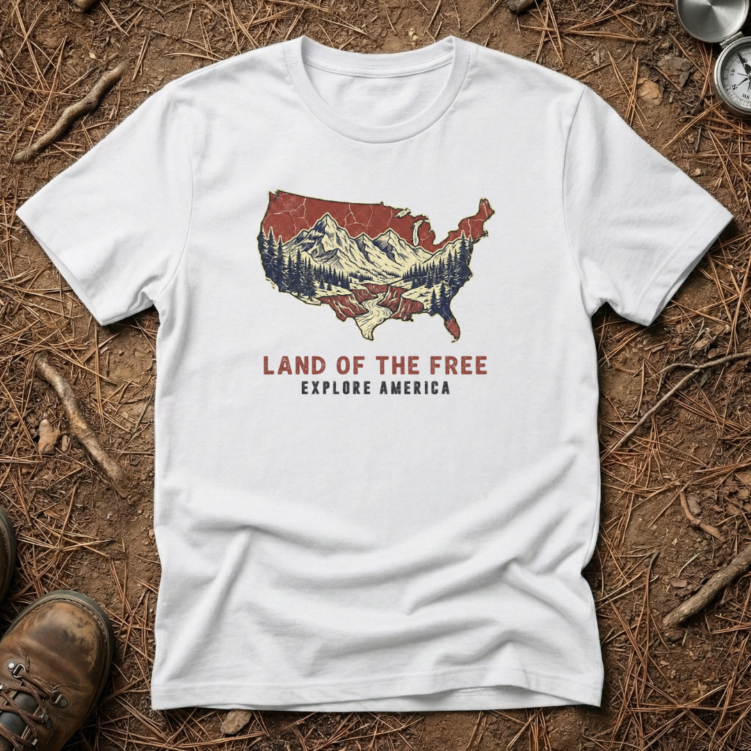 Land of the Free, Explore America T-Shirt
