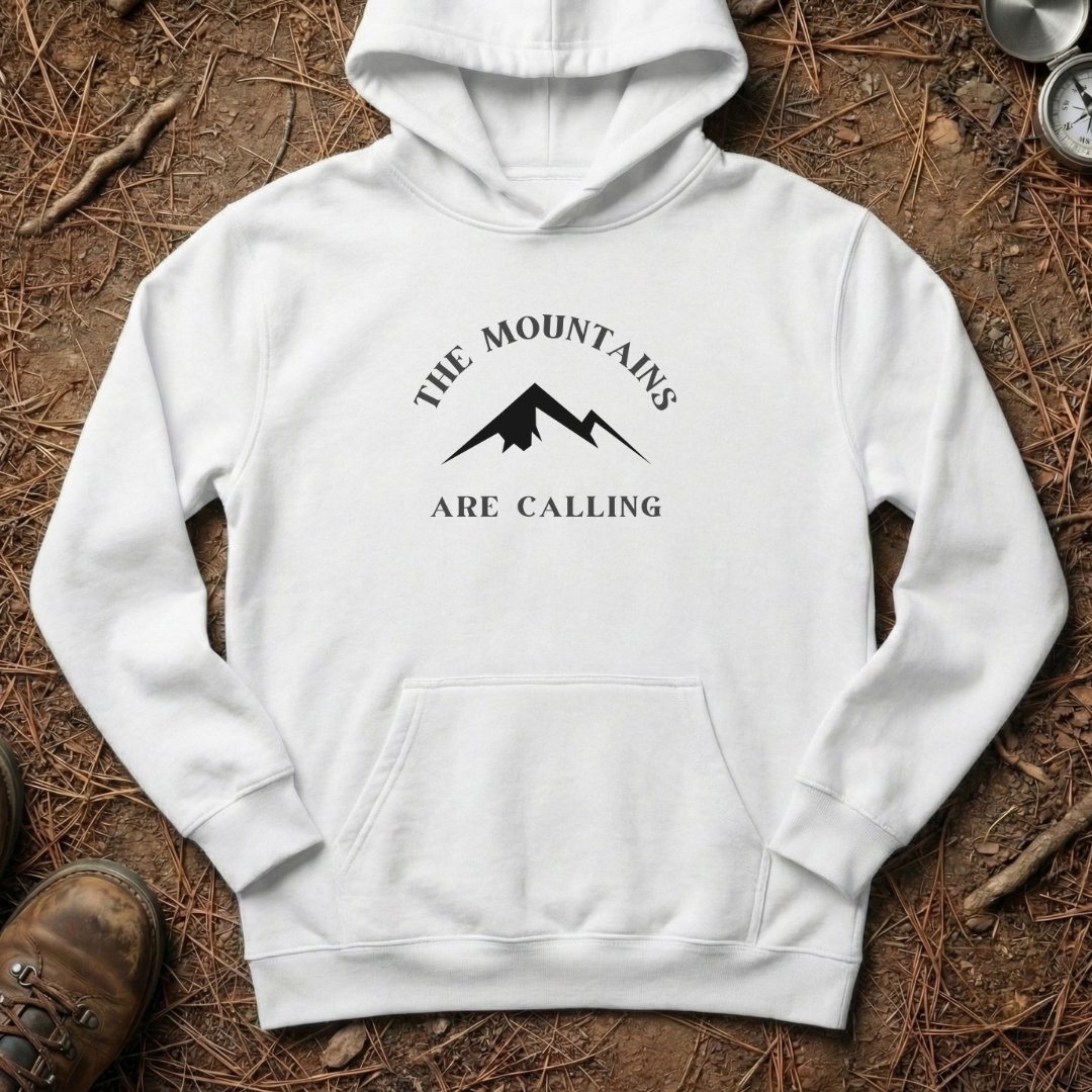 The Mountains Are Calling Minimalist Hoodie