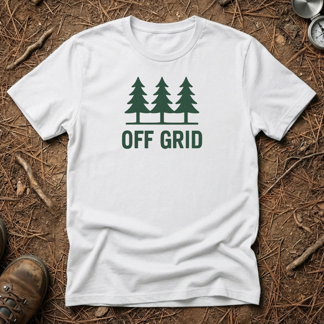 Vintage Minimalist Off Grid Pine Trio Tee