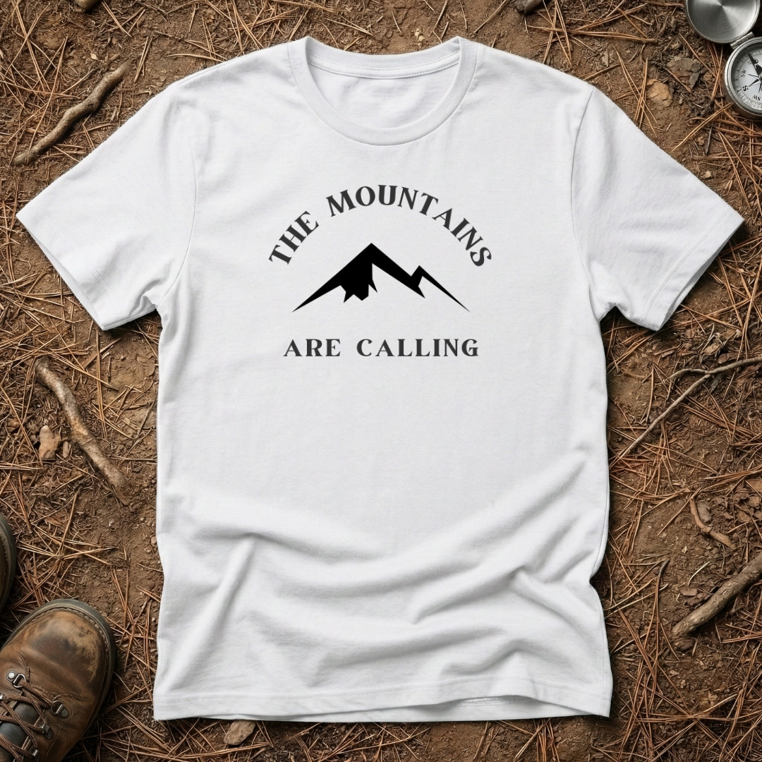 The Mountains Are Calling Minimalist Tee